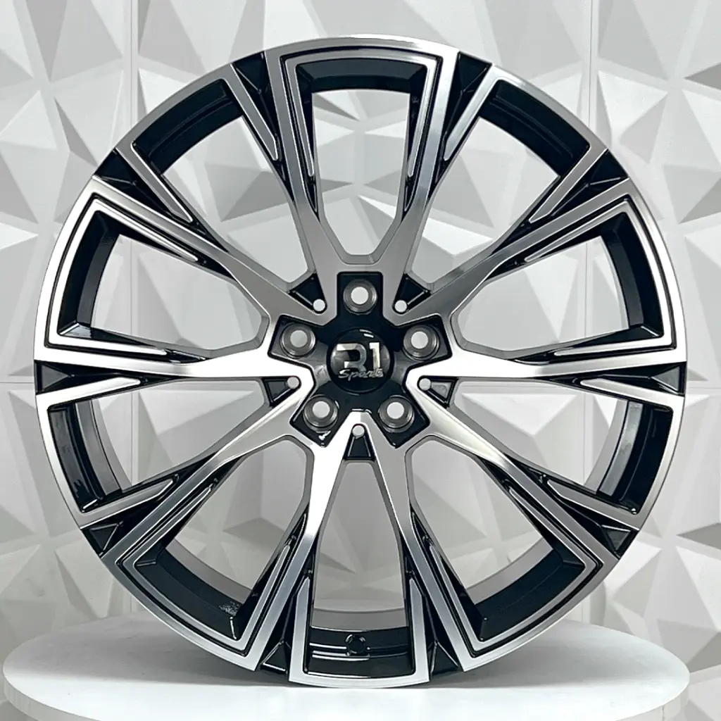 RIN 20X8.5 5-112 R1 SPORT D1130 BLACK MACHINE FACE ET25 CB66.6