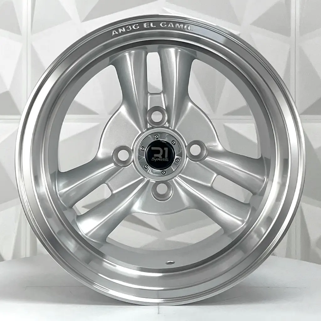 RIN 13X8 4-100 R1 SPORT L2060 SILVER MACHINE LIP ET-7 CB73.1