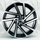 RIN 15X6.5 4-100 R1 SPORT DX345 BLACK MACHINE FACE ET30 CB73.1