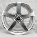 RIN 17X7 4-100/114.3 R1 SPORT 75203 SILVER MACHINE FACE ET30 CB73.1