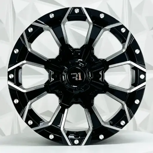 [164551] RIN 16X8 5-127 R1 SPORT QC827 FU BLACK MILLING ET10 CB83