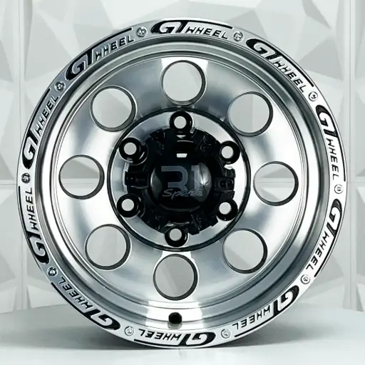 [147505] RIN 14X6 6-139.7 R1 SPORT 865 BLACK MACHINE FACE MACHINE LIP ET0 CB108.2