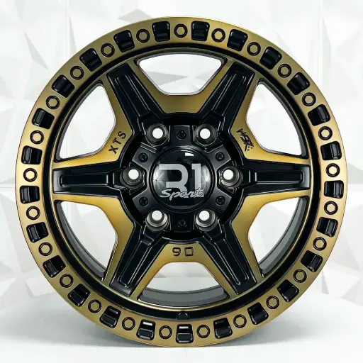 [169270] RIN 16X8 6-139.7 R1 SPORT 6127 BLACK MACHINE BRONZE COATING ET0 CB106.1